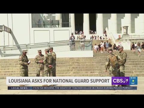 YouTube video thumbnail: Louisiana Governor Requests National Guard Support to Combat Crime
