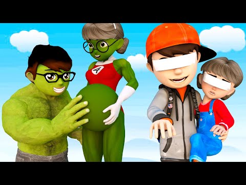 Iron-Hulk on a Heroic Mission: Blind Nick Protect Lonely Alien | Scary Teacher 3D Ezxy Kingmo