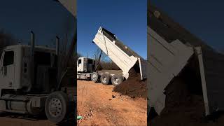 Spreading Topsoil on a 3 Acre Yard #eliteearthworks #takeuchi #grading