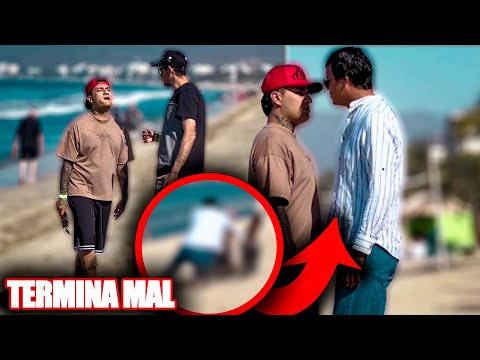 P3L34ND0 con DESCONOCIDOS en la PLAYA | BROMAS PESADAS | JACOB VALENCIA