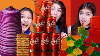 ASMR Compilation 100 Layers of Food Challenge: Burgers, Candy & More! 🍔🍭