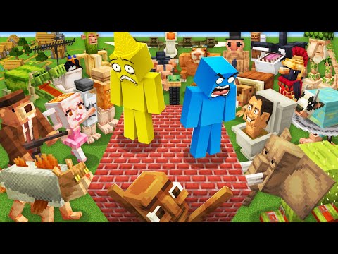 Build To Survive Brainrots in Minecraft!