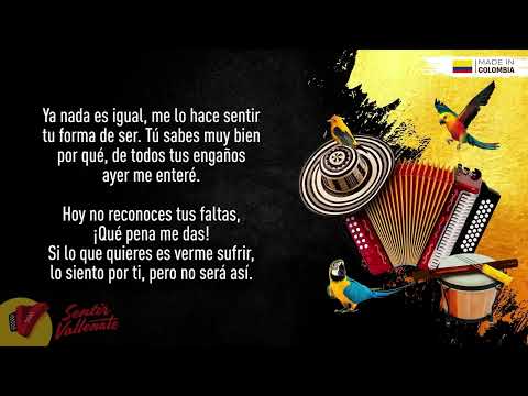 Mix Vallenatos Clásicos, Video Letras – Sentir Vallenato