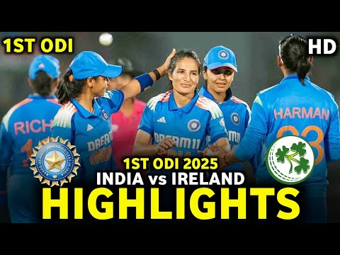 India Women vs Ireland Women 1st ODI Highlights 2025 | INDW vs IREW 1st ODI Highlights 2025