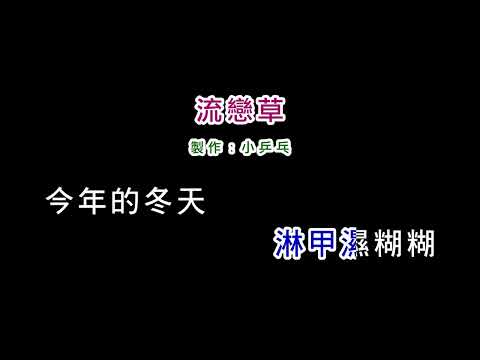 (演唱版)蔡小虎-流戀草(DIY卡拉OK字幕)