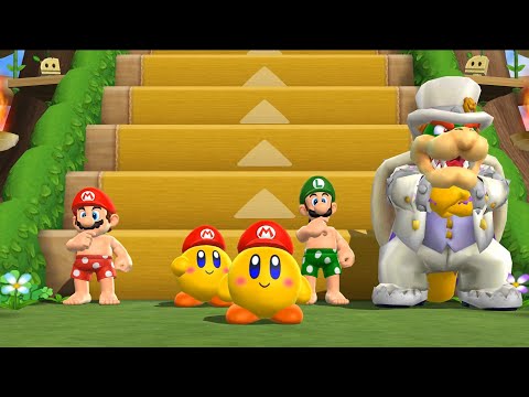 Mario vs Kirby vs Luigi vs Bowser Mario Party 9 Step It Up Battle