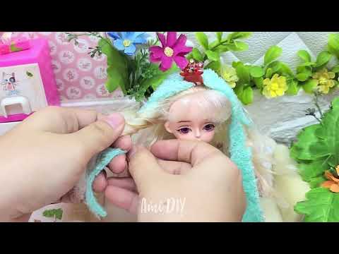fixing dolls nedd help- doll dress DIY tutorial #diyminiatureideas #barbidollmakeover #barbiedolls