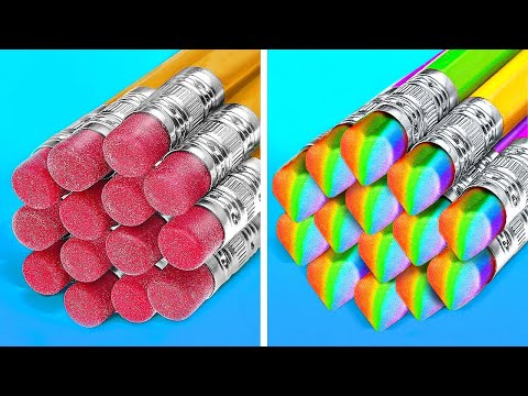 GENIUS SCHOOL HACKS || Smart DIY Tricks ! Cool Crafts And Gadgets You Will Love by 123 GO! Genius