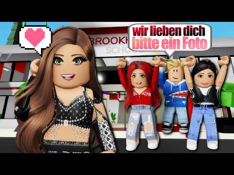 ein Tag als BERÜHMTES MÄDCHEN 🙋🏻‍♀️ in BROOKHAVEN 🏡 Roblox Roleplay Story