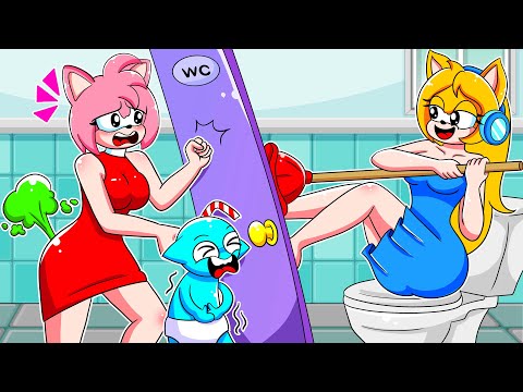 MARIAH!!! Open The Toilet Door Now! 😱| Funny Life Story | Sonic The Hedgehog 3 Animation