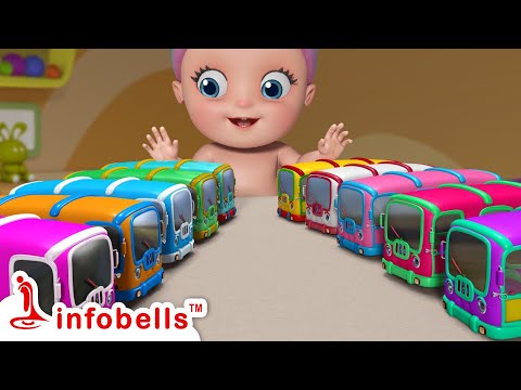 बस खिलौनों से खेलना - Playing with Toys | Bus Song | Hindi Rhymes for Children | Infobells