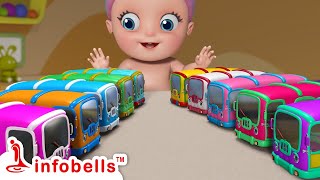 बस खिलौनों से खेलना - Playing with Toys | Bus Song | Hindi Rhymes for Children | Infobells