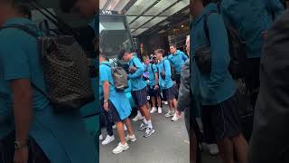 0728 マンチェスターシティの選手が出てきた　Manchester City players came out of the hotel