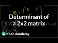 Understanding Determinants of a 2x2 Matrix