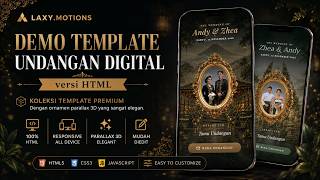 LAXY.MOTIONS - Koleksi Terbaru Template Parallax Undangan Digital HTML Premium & Mudah Diedit