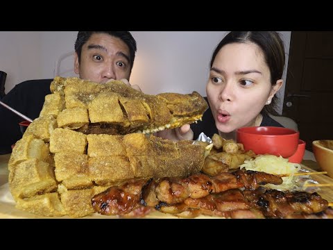 CRISPY ULO NG BABOY MUKBANG PUTOK BATOK OVERLOAD