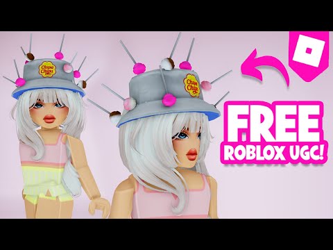 GET THIS *FREE* LOLLIPOP CHUPA CHUPS BUCKET HAT NOW 🥰 ROBLOX UGC