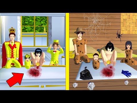 Mio Hamil anak raja emas Vs Mio Hamil anak  Miskin pengemis | Yuta mio SAKURA SCHOOL SIMULATOR