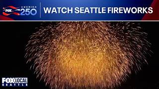 Full show: Seattle's massive America 250 fireworks - Seafair Fourth of July