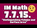 Volume and Surface Area Concepts