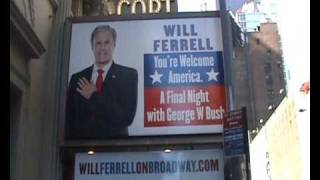 Reporting From Will Ferrell's Broadway show  in New York