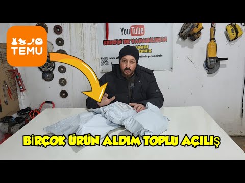 Temu'dan bir sürü ürün aldım toplu açılış videosu hepsi işe yarayan şeyler #reklam