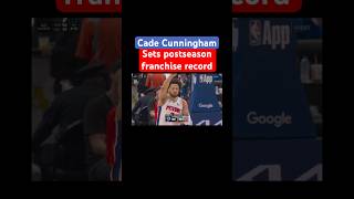 Cade Cunningham sets postseason franchise record #nba #highlights #playoffs