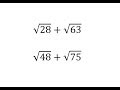 Understanding Square Roots and Like Radicals