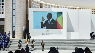 YouTube video thumbnail: Benin's new President Flies to Nigeria on First Foreign Trip