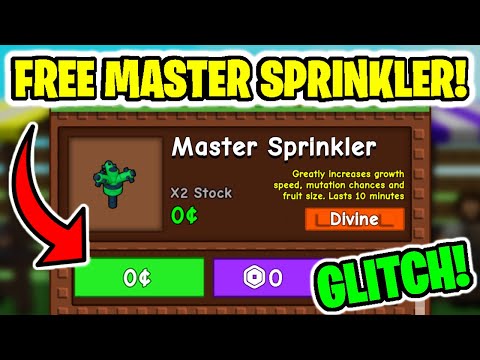 HOW TO GET MASTER SPRINKLER GLITCH IN GROW A GARDEN FOR FREE