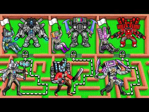 CHOOSE the RIGHT TV WOMAN to SAVE in SURVIVAL MAZE of UPGRADED TV MAN TITAN in MINECRAFT animation