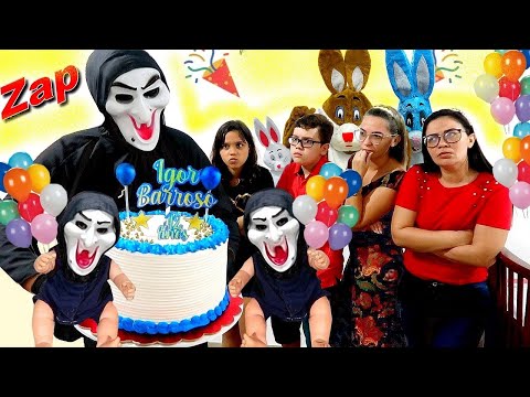 O ZAP INVADIU A FESTA E PEGOU O BOLO DO ANIVERSÁRIO SURPRESA !! OLHA NO QUE DEU - COMPLETO
