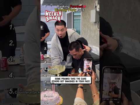 Ranking Funniest Birthday Party Fails #shorts #ranking #funny #birthdaycake #birthday #fails