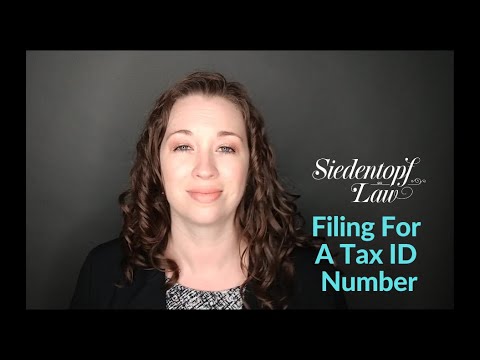 Video: How To File For A Tax ID Number