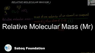 Relative Molecular Mass (Mr)