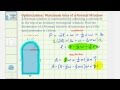 Norman Window Area and Derivatives