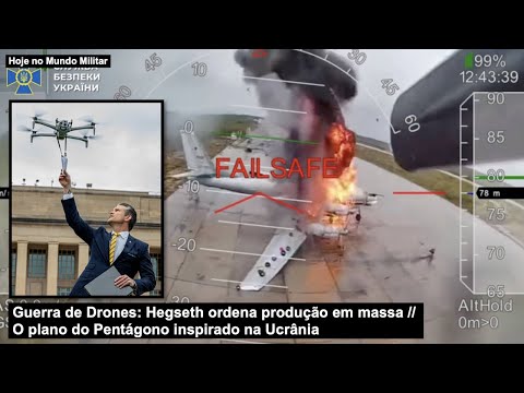 Guerra de Drones: Hegseth ordena produção em massa – O plano do Pentágono inspirado na Ucrânia