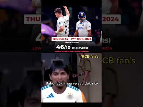 RCB ka Record tut gya?#shorts #indvsnz #rcb #cricket #shortsfeed #ytshorts