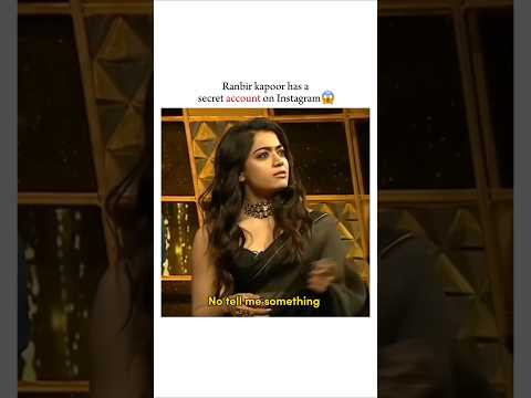 Ranbir Kapoor has a secret account❤️🥺#aliabhatt #bollywood #viralvideo #shorts