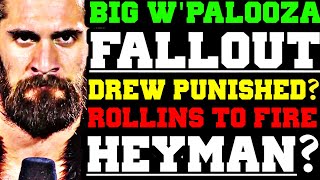 WWE News! Shocking WrestlePalooza Fallout! Brock Lesnar & The Vision Plans! Drew McIntyre Punished?
