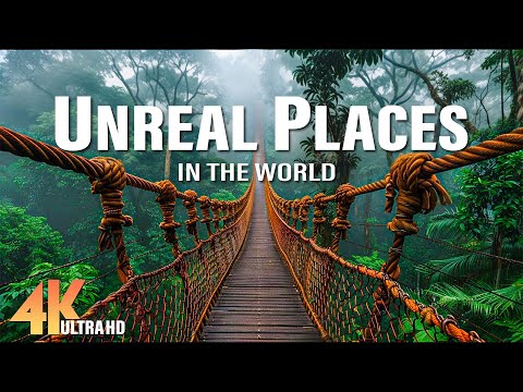 Exploring UNREAL PLACES in The World - Green AMBIENCE DOLBY VISION 4K ULTRA HD (60 FPS)