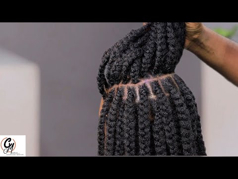 How To Do FLUFFY NATURAL BRAIDS || Beginners Tutorial || Natural Hairstyles.