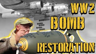 WW2 Aircraft Bomb RESTORATION! - WORKSHOP ASMR (NO TALKING)