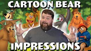 Voice Actor Attempts Cartoon Bears Impressions!