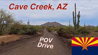 Scenic Backroad Drive Through Cave Creek, AZ 🌵 POV Drive