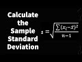 Calculating Standard Deviation Concepts