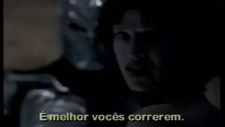 Chamada de TV "Jason X" - Em exibição nos cinemas (janeiro de 2002)
