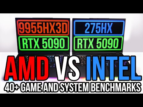 AMD Ryzen 9955HX3D 55% Faster CPU Bound Games vs Intel 275HX! 40+ Game/System Benchmarks