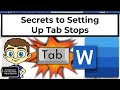 Mastering Tab Stops in Microsoft Word