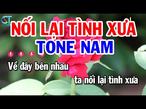 Karaoke Nối Lại Tình Xưa Tone Nam ( Fm ) Nhạc Sống Beat Mới || Karaoke Tuấn Kiệt